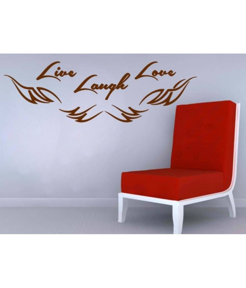     			Decor Villa Laugh love Vinyl Wall Stickers