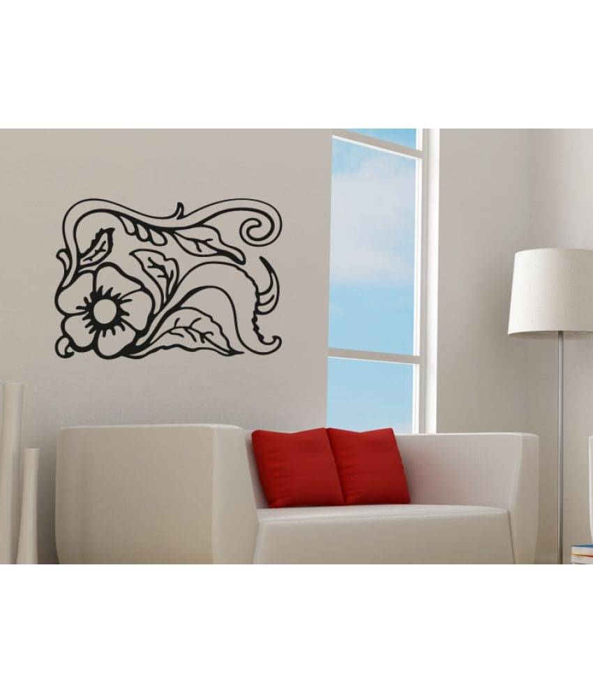     			Decor Villa Small fower with leef cubist Vinyl Wall Stickers