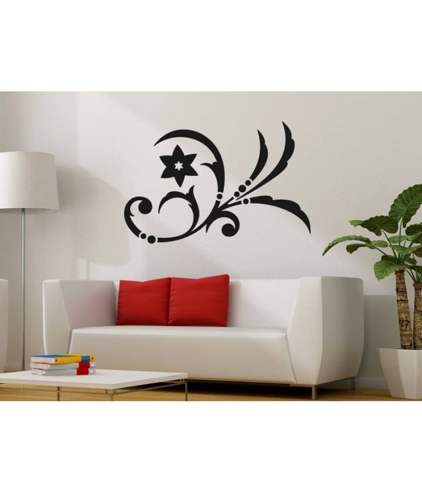     			Decor Villa Star with Leef Vinyl Wall Stickers