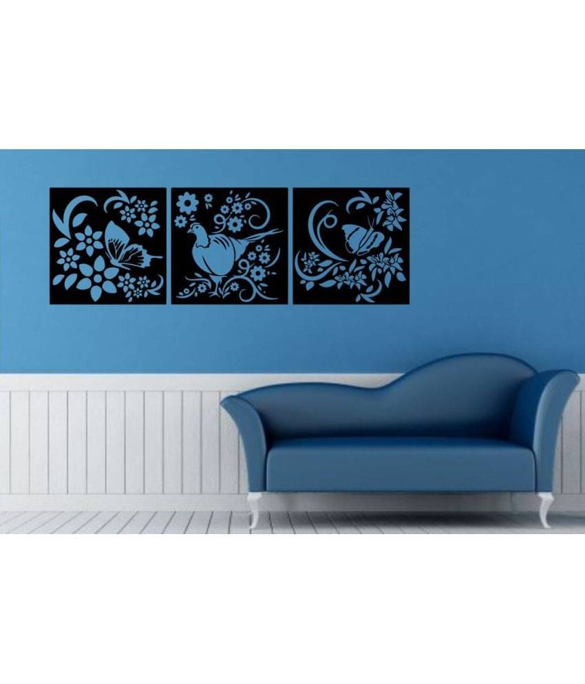     			Decor Villa Three box compositions Vinyl Wall Stickers