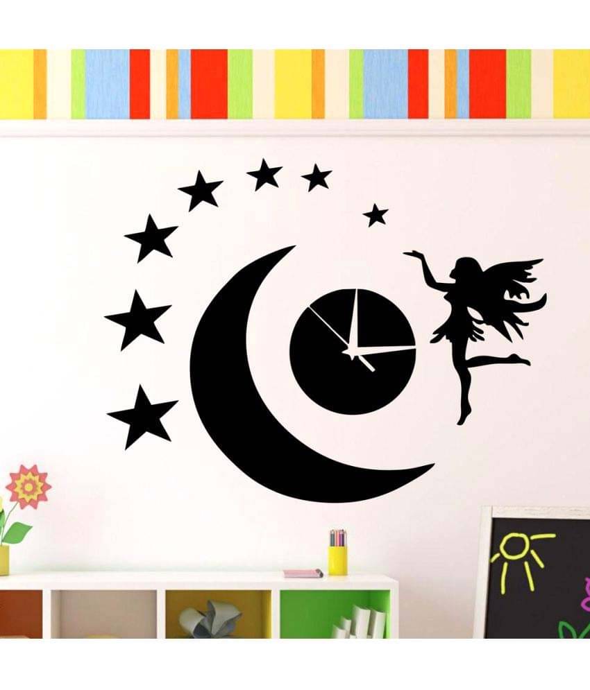     			Decor Villa Girl with Stars Vinyl Wall Stickers