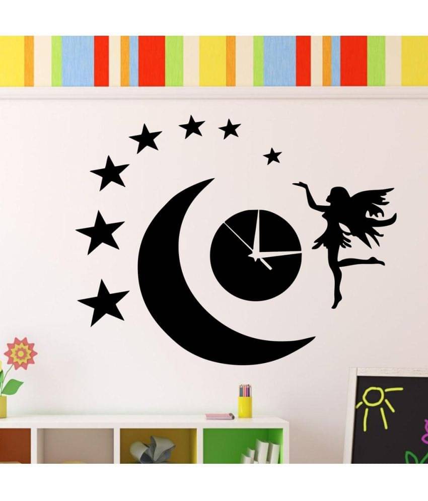     			Decor Villa Girl with with stars Vinyl Wall Stickers