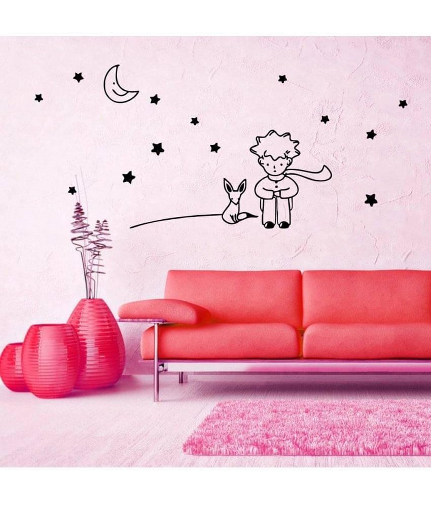 Decor Villa Seeting Boy With Stars Vinyl Wall Stickers Decor Villa Seeting Boy With Stars Vinyl Wall Stickers