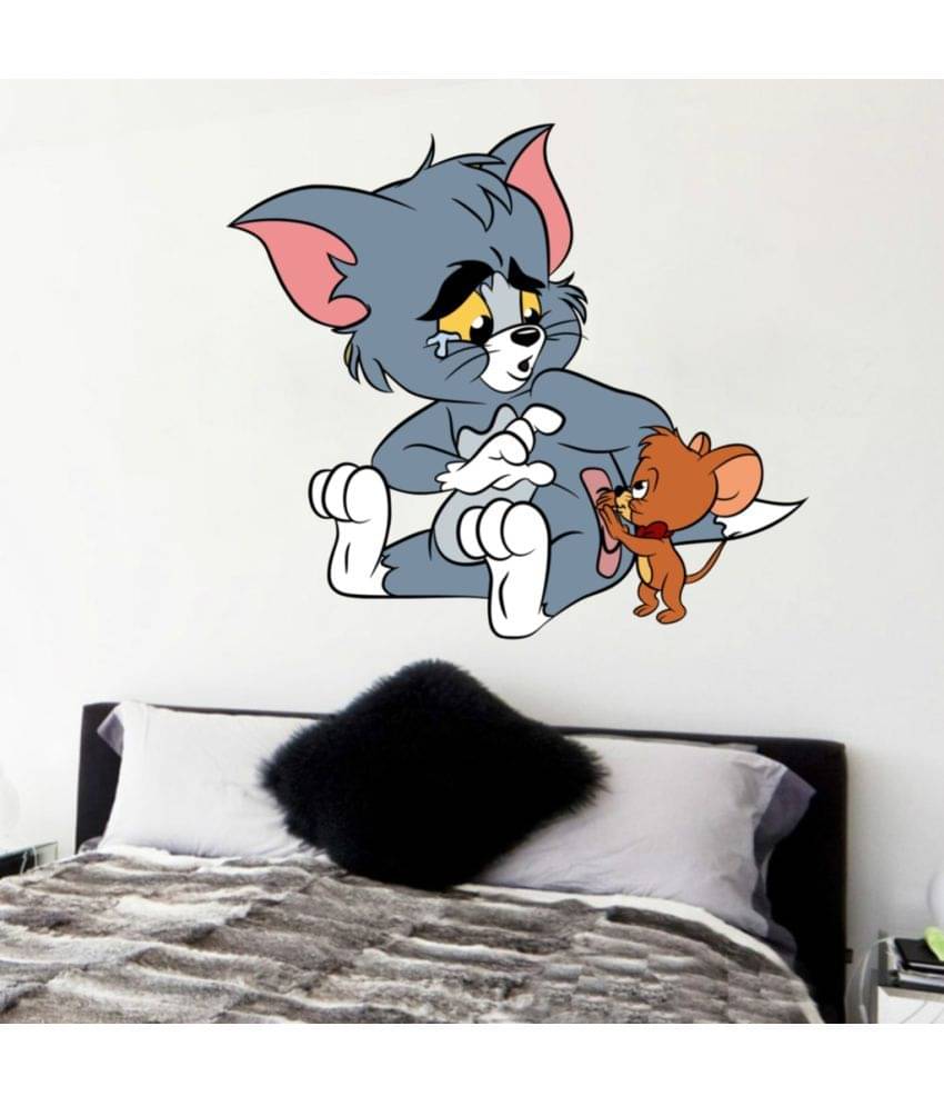     			Decor Villa Little tom and jerry Vinyl Wall Stickers