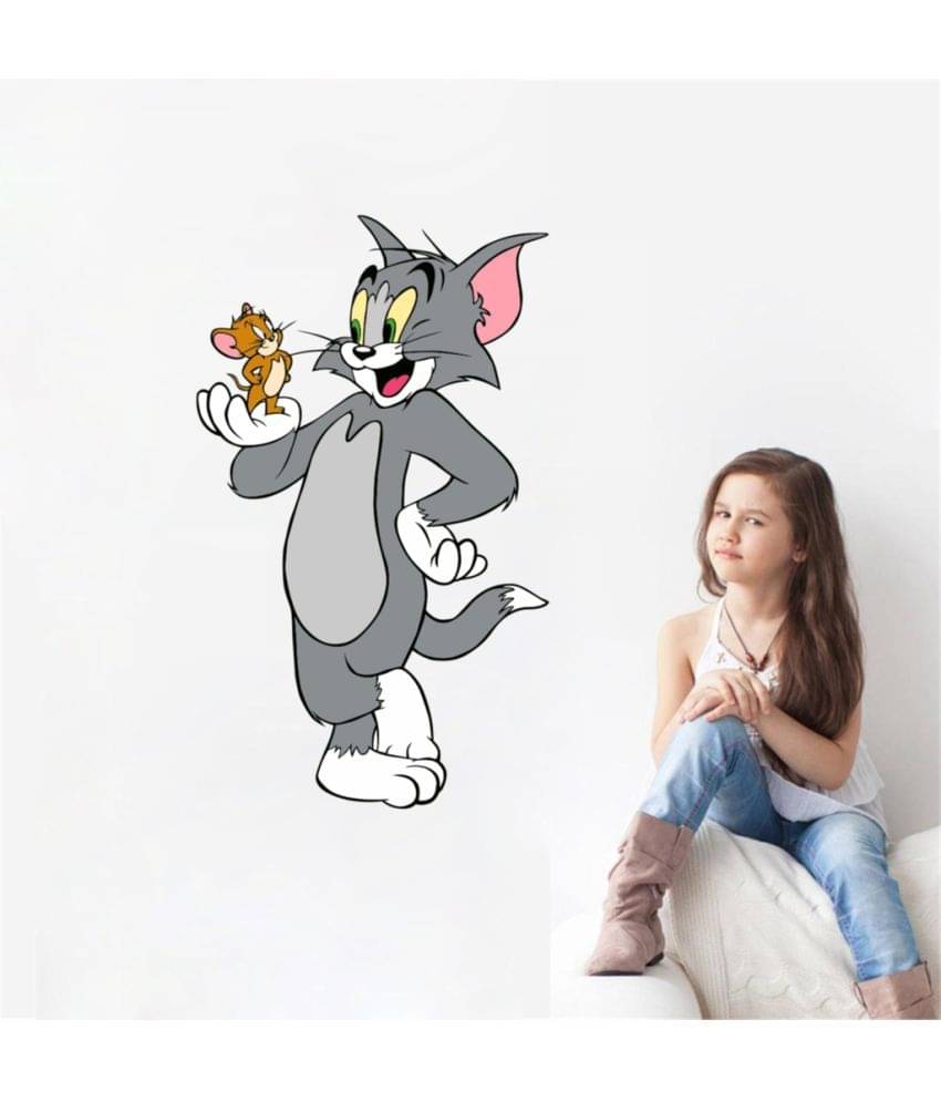     			Decor Villa Tom and jerry Vinyl Wall Stickers