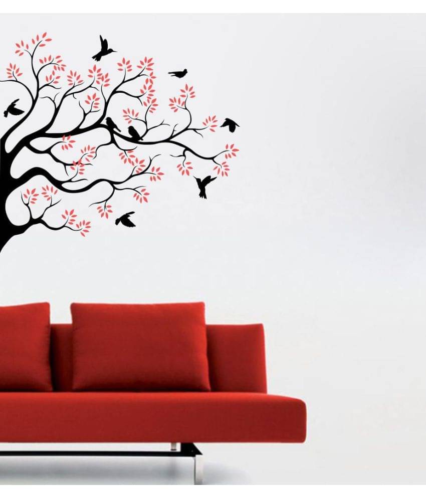     			Decor Villa black branches birds Vinyl Wall Stickers