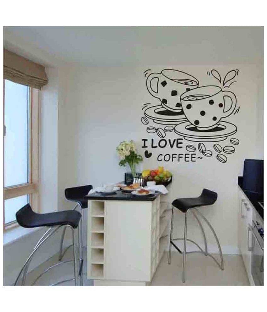     			Decor Villa I Love Coffee Vinyl Wall Stickers