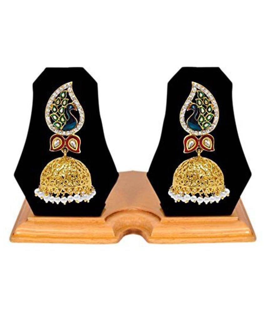     			Youbella Multicolour Jhumki Earrings