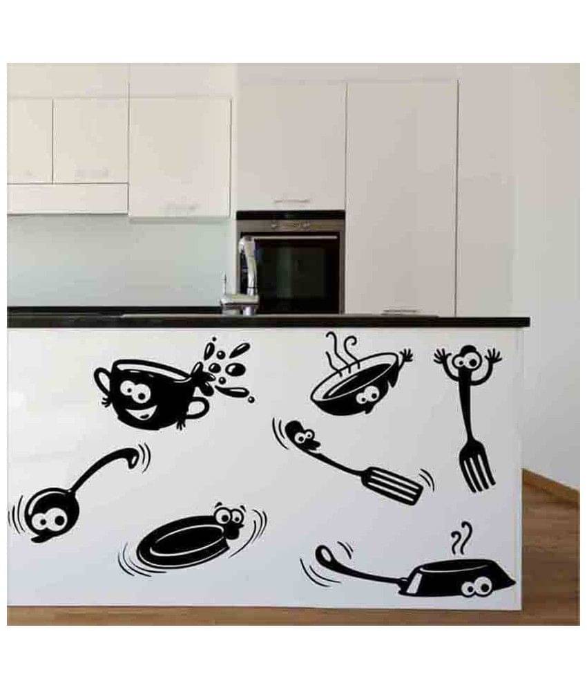     			Decor Villa Smile spoon Vinyl Wall Stickers