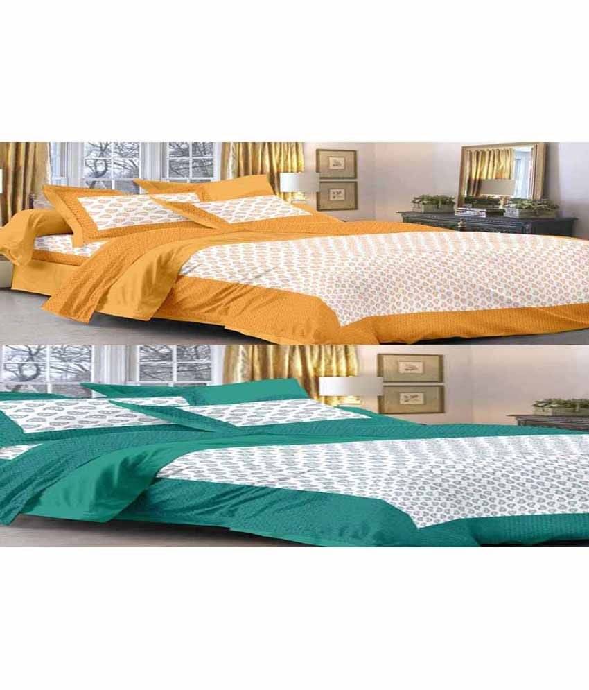UniqChoice Double Cotton Printed Bed Sheet UniqChoice Double Cotton Printed Bed Sheet