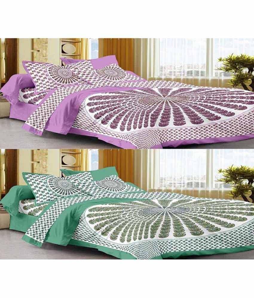 Uniqchoice Cotton Double Bedsheet ( Multi ) Uniqchoice Cotton Double Bedsheet ( Multi )