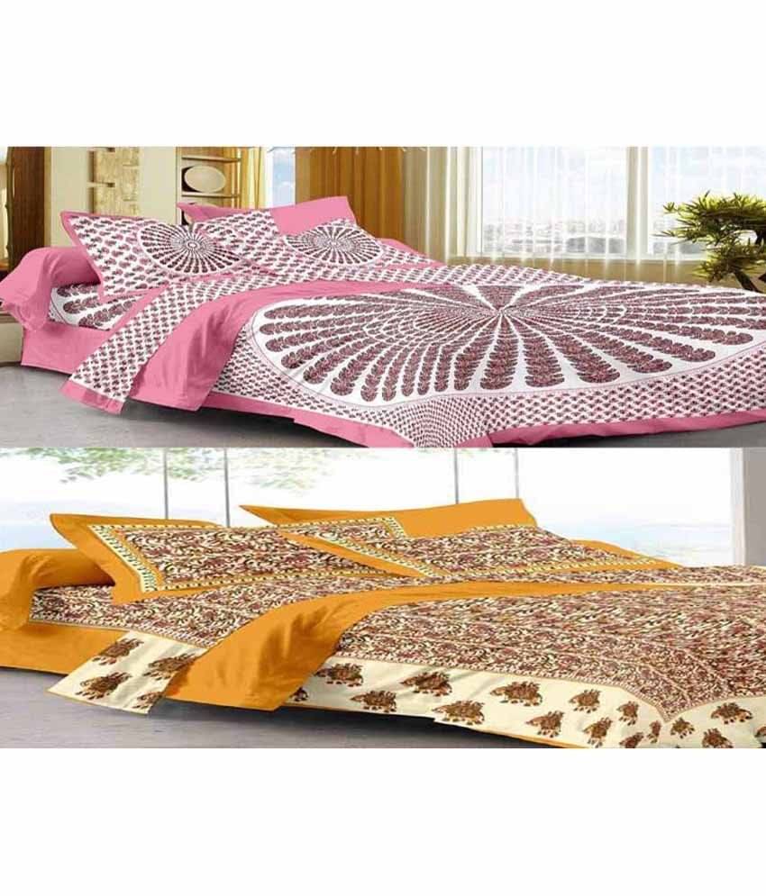 Uniqchoice Cotton Double Bedsheet ( Multi ) Uniqchoice Cotton Double Bedsheet ( Multi )