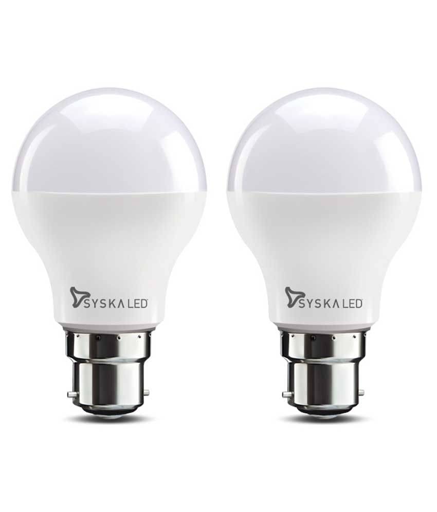 Syska 7W Pack of 2 LED Bulbs Syska 7W Pack of 2 LED Bulbs