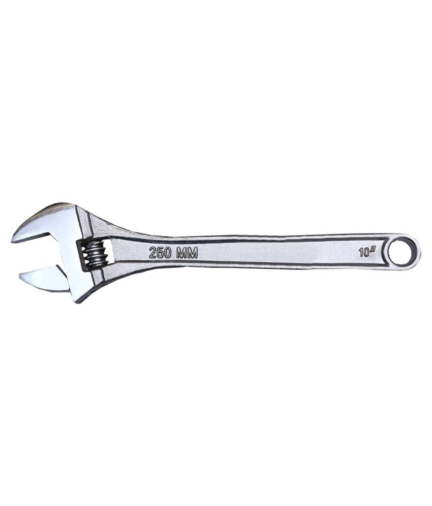 Globus Tools Adjustable Wrench 10" (250 MM) Chrome Finish Single Pc Globus Tools Adjustable Wrench 10" (250 MM) Chrome Finish Single Pc