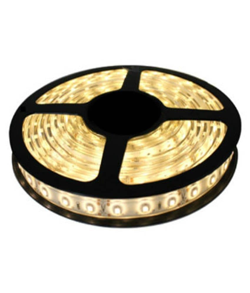 VRCT LED Strip Light Warm White Colour with LED Driver - 5Mtr Non/Without Water Proof