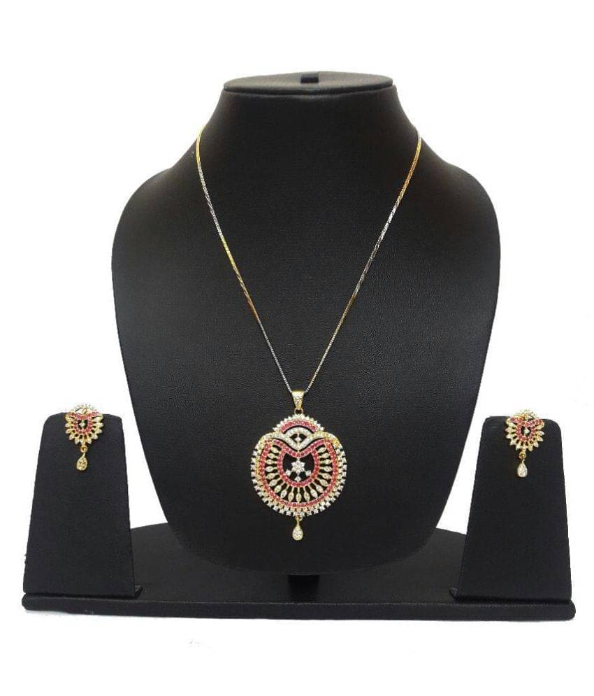 Navya Collections Multicolour Pendent Set Navya Collections Multicolour Pendent Set