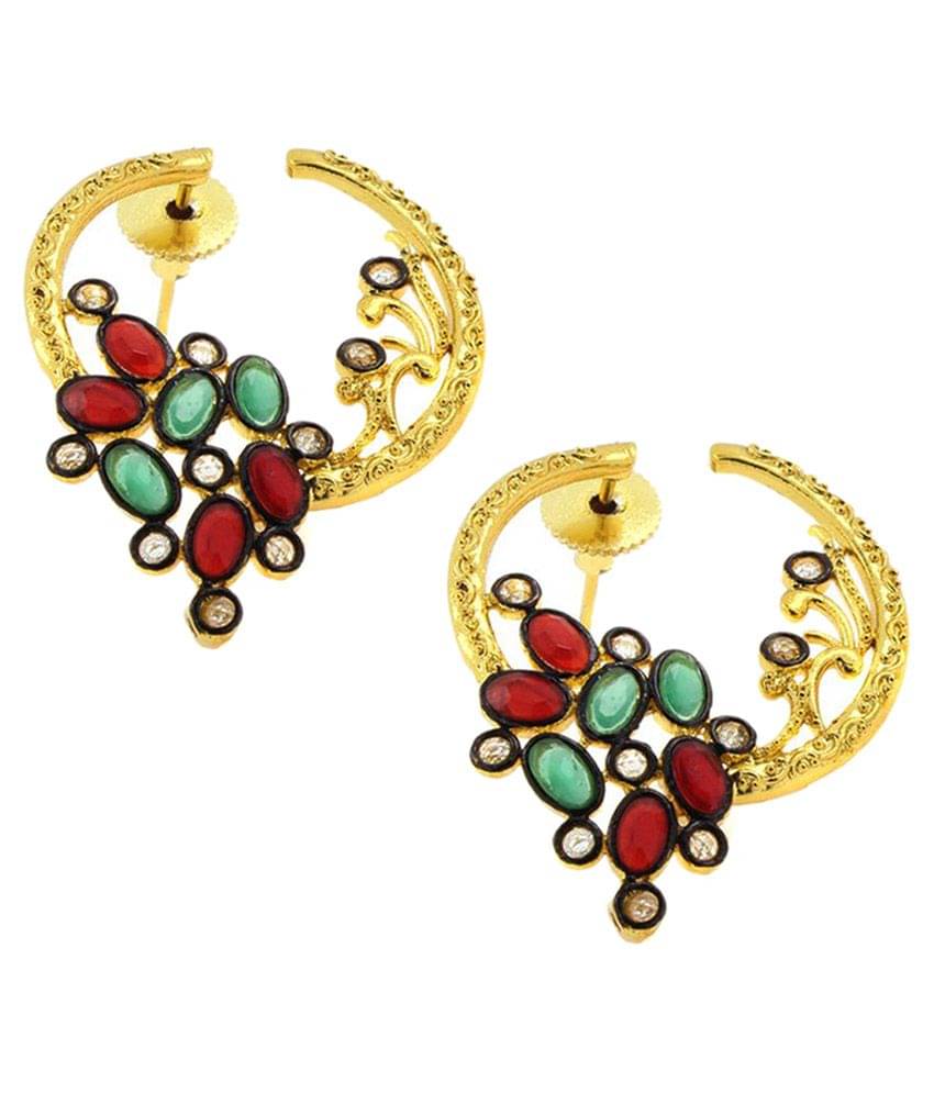     			The Jewelbox Multicolour Designer Earring