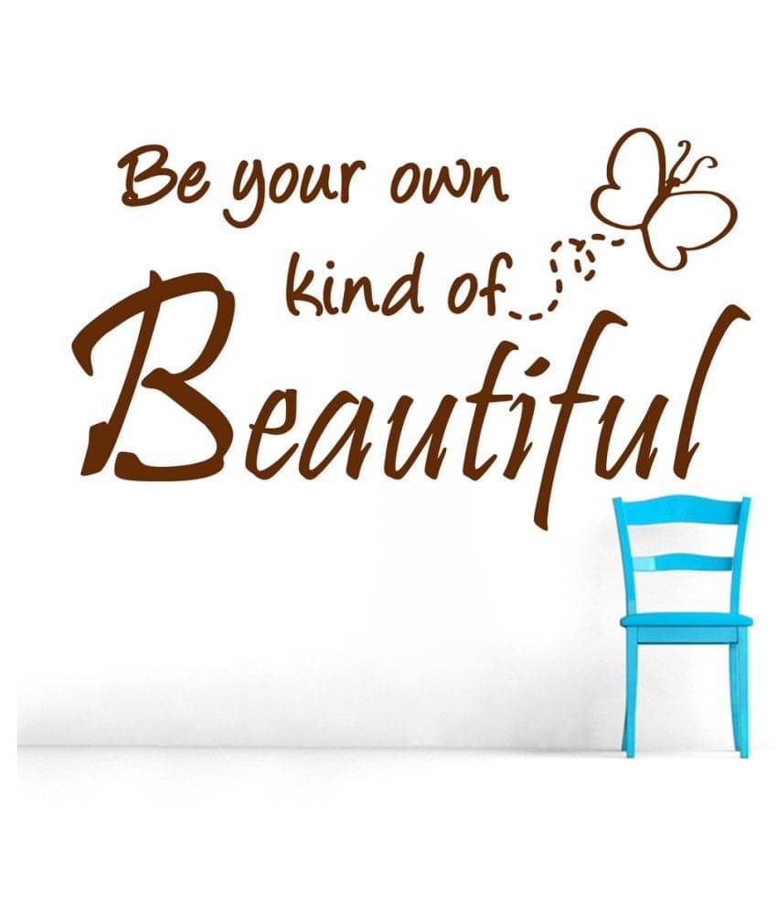     			Decor Villa Be Your Own Kind PVC Wall Stickers