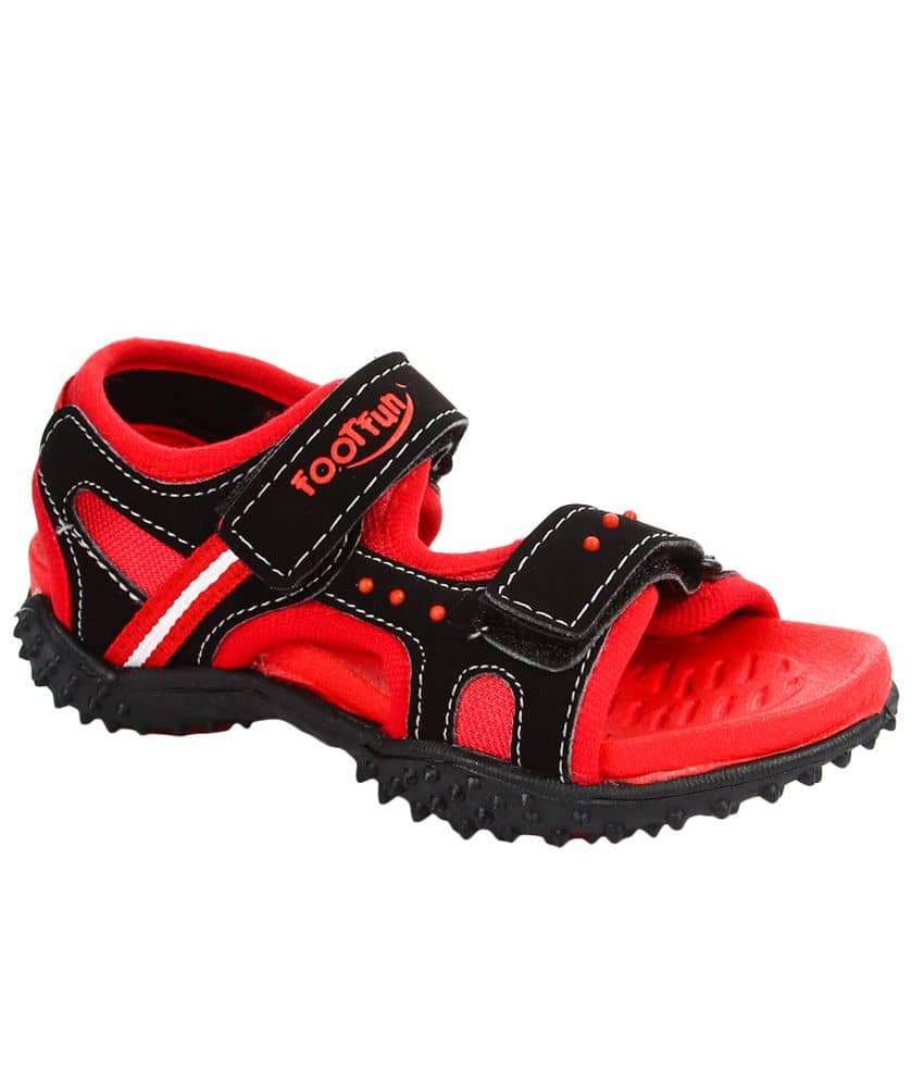 Footfun By Liberty Black Floater Sandals