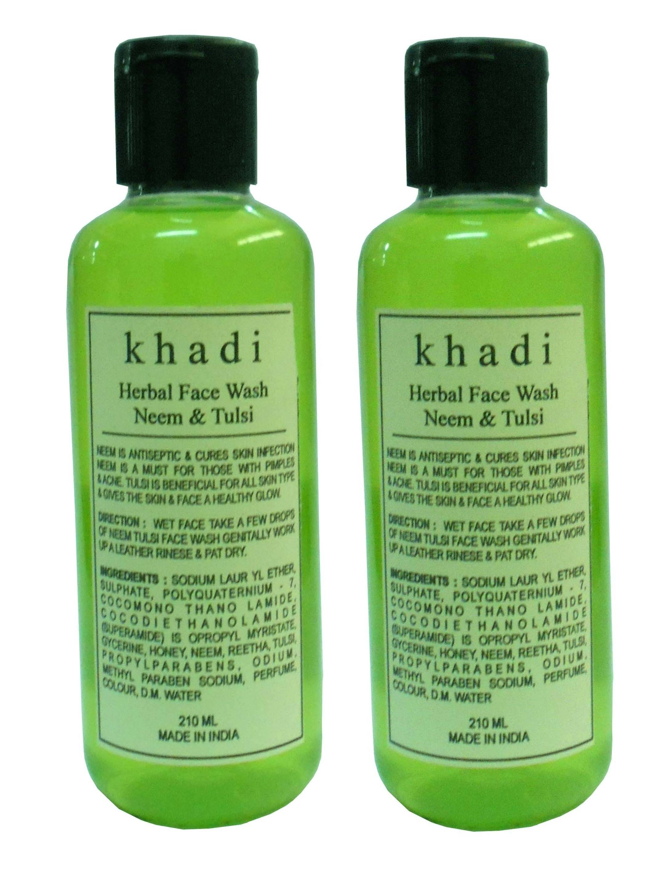     			Khadi herbal Neem & Tulsi face wash 210ml
