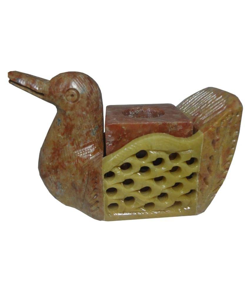     			Avinash Handicrafts Brown Tealight Candle Holder