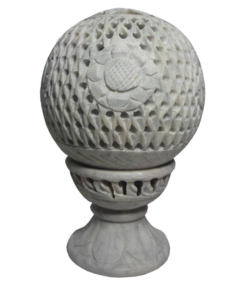     			Avinash Handicrafts White Tealight Candle Holder