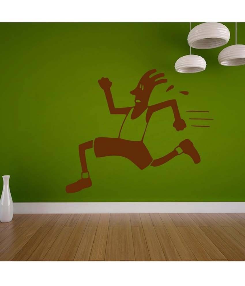     			Decor Villa Running Boy PVC Wall Stickers