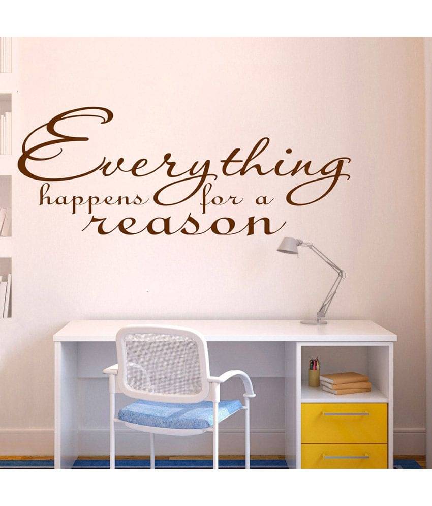     			Decor Villa Everything Happens For PVC Wall Stickers