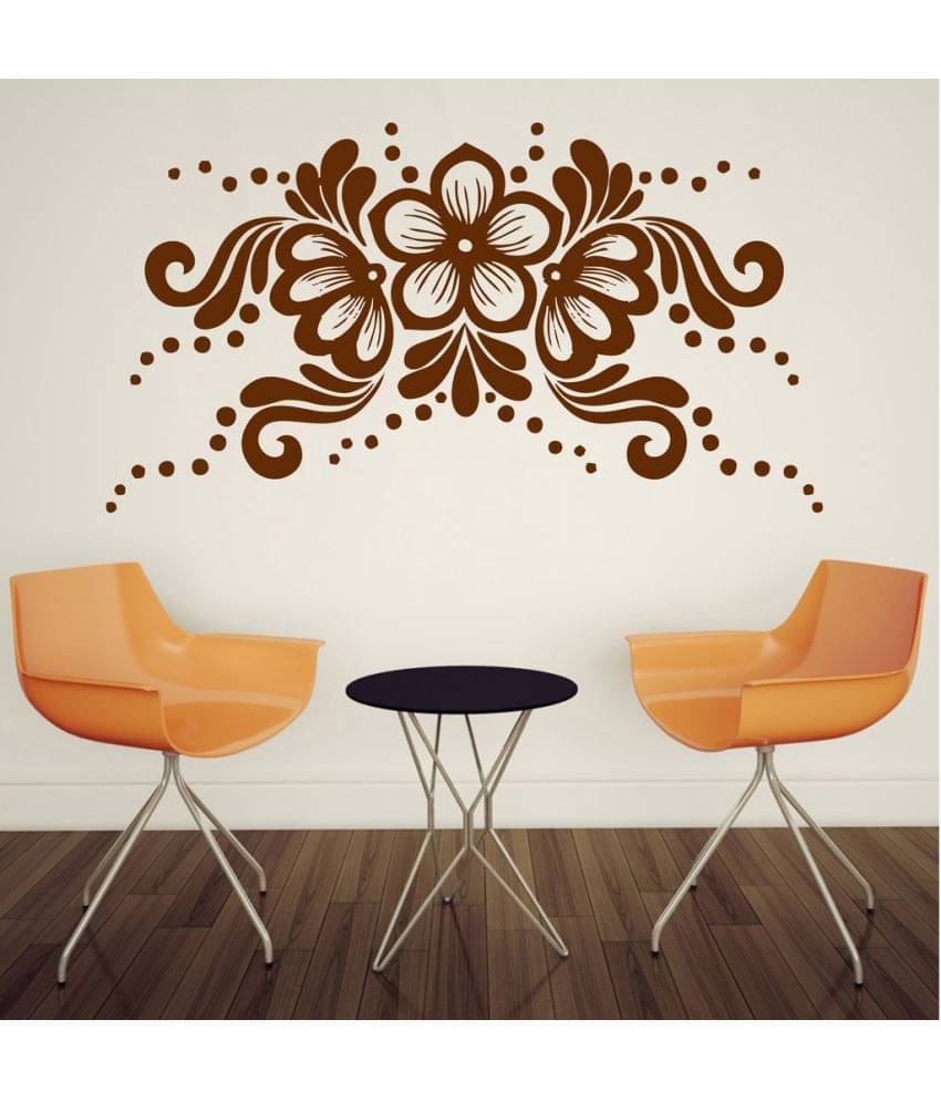     			Decor Villa Floral PVC Wall Stickers