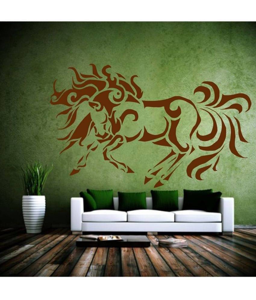 Decor Villa Horse With Fire PVC Wall Stickers Decor Villa Horse With Fire PVC Wall Stickers