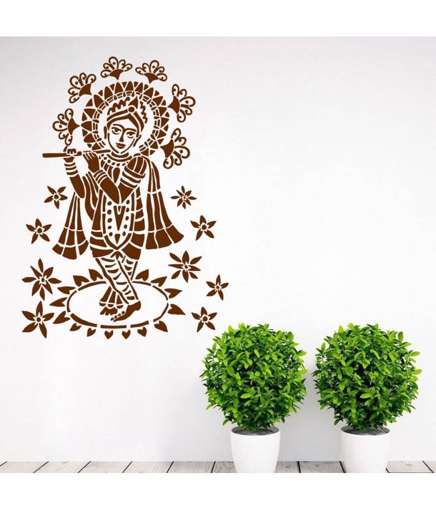 Decor Villa Shree Krishan Ji PVC Wall Stickers Decor Villa Shree Krishan Ji PVC Wall Stickers