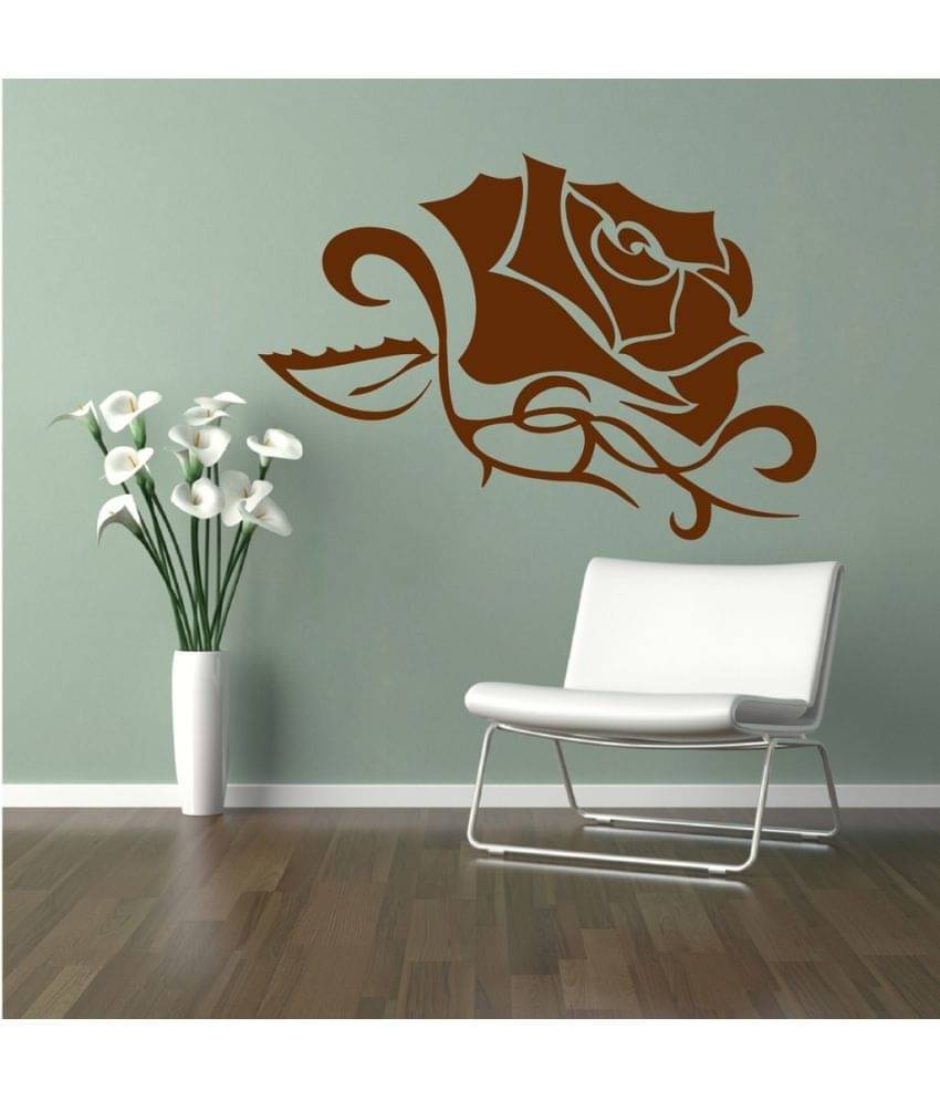     			Decor Villa Rose PVC Wall Stickers
