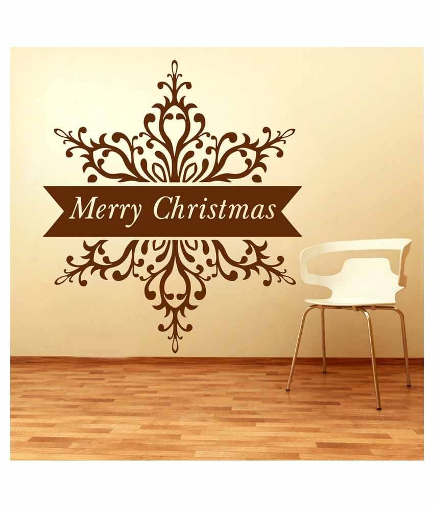     			Decor Villa Merry Christmas PVC Wall Stickers