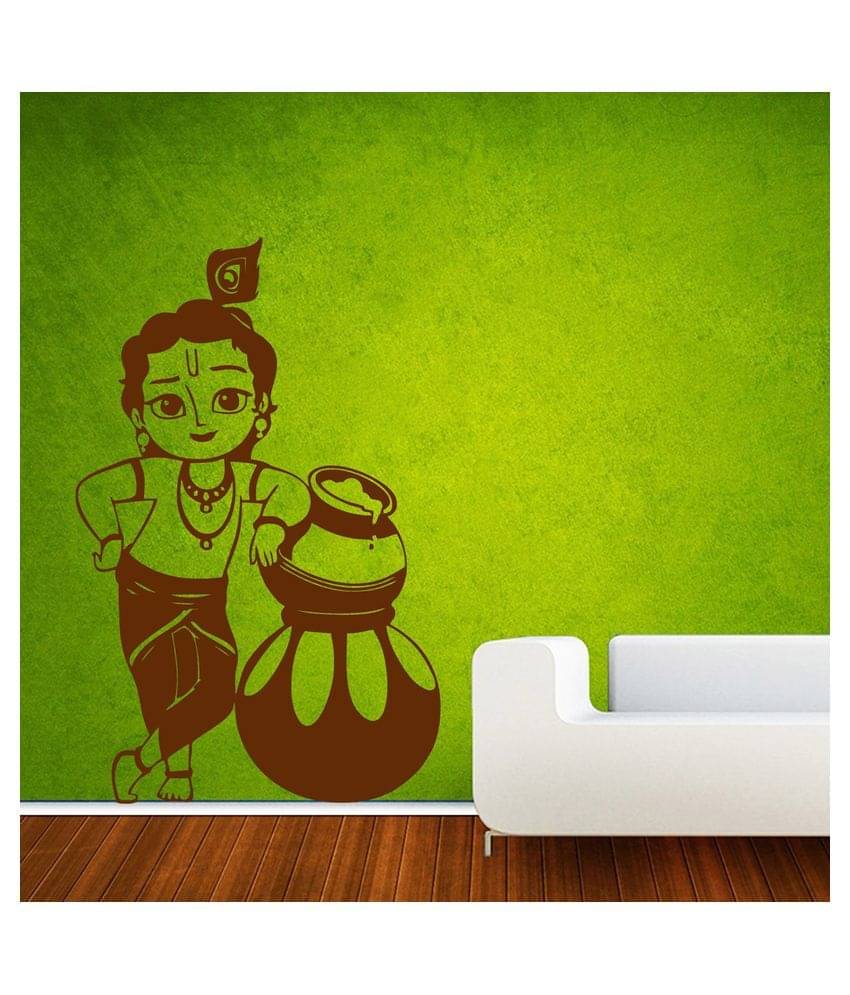     			Decor Villa Bal Krishan PVC Wall Stickers
