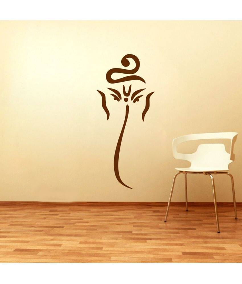 Decor Villa Ganesh Ji PVC Wall Stickers Decor Villa Ganesh Ji PVC Wall Stickers