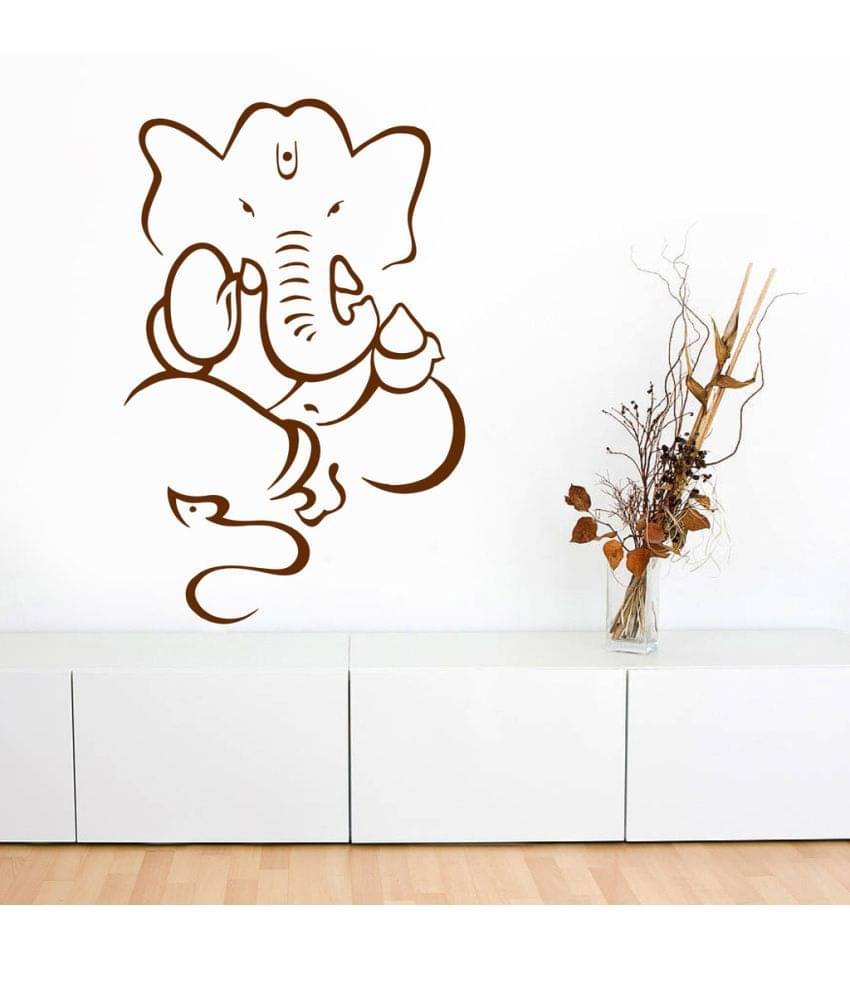Decor Villa Ganesh ji PVC Wall Stickers Decor Villa Ganesh ji PVC Wall Stickers