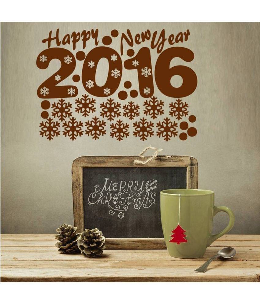 Decor Villa Happy New Year 2016 PVC Wall Stickers Decor Villa Happy New Year 2016 PVC Wall Stickers