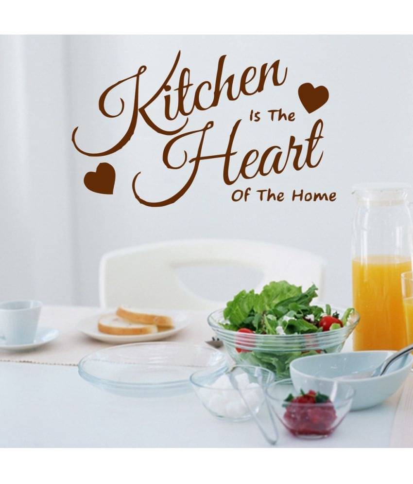     			Decor Villa Kitchen Is The Heart PVC Wall Stickers