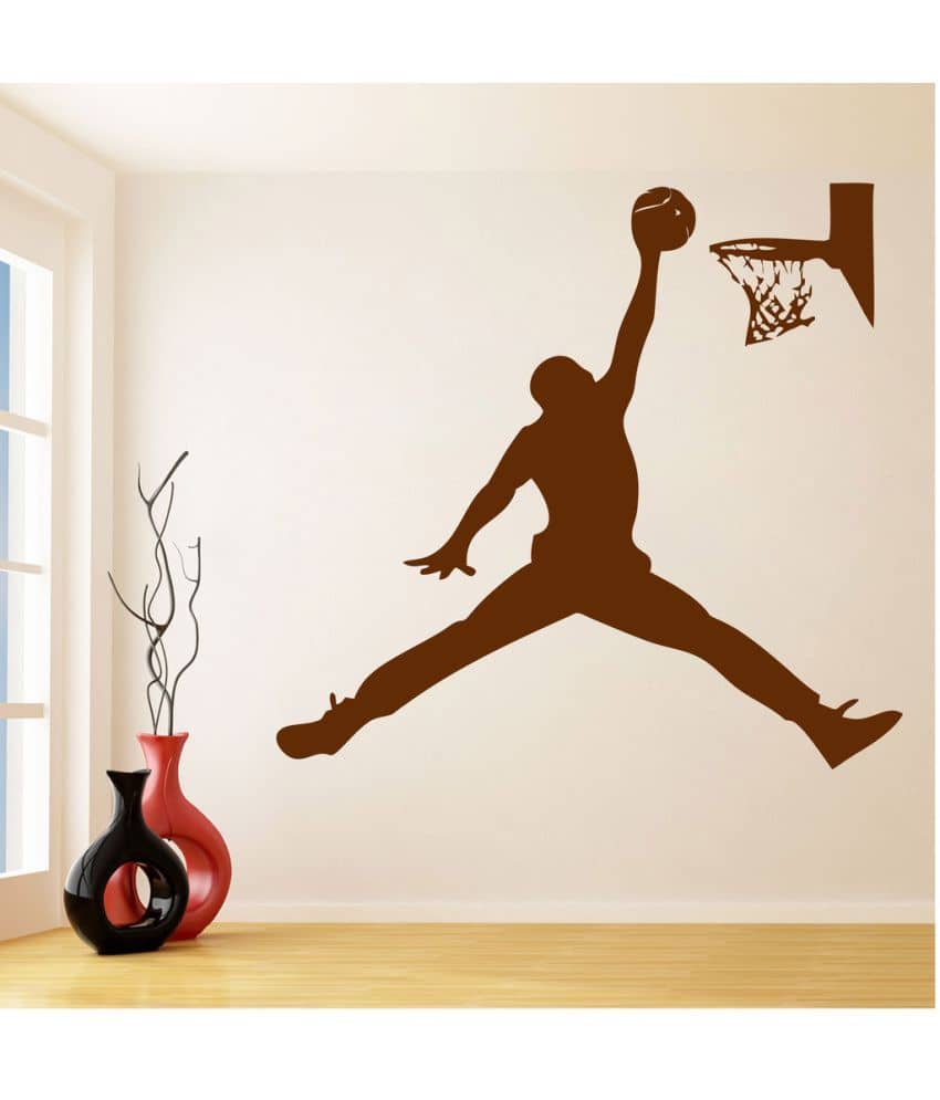 Decor Villa Let's Basketball PVC Wall Stickers