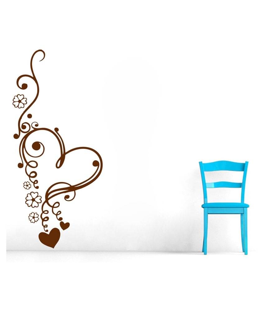     			Decor Villa Lovely Heart PVC Wall Stickers