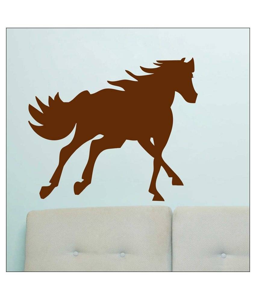     			Decor Villa Running Horse PVC Wall Stickers