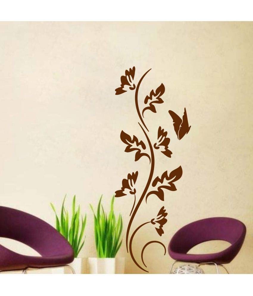 Decor Villa Beauty flower PVC Wall Stickers Decor Villa Beauty flower PVC Wall Stickers