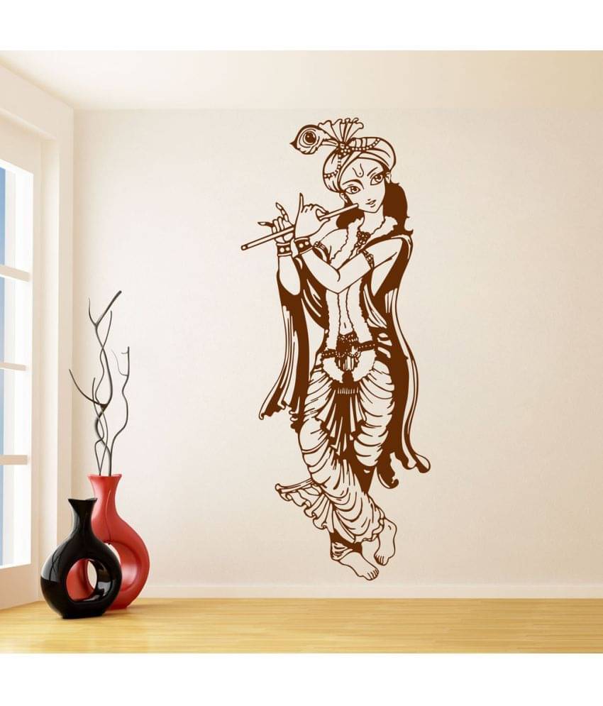 Decor Villa Jai krishn ji PVC Wall Stickers Decor Villa Jai krishn ji PVC Wall Stickers