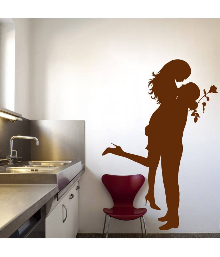     			Decor Villa Sweet couple PVC Wall Stickers