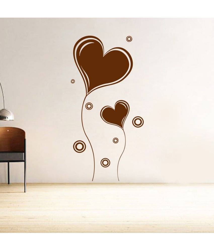     			Decor Villa Flying Heart PVC Wall Stickers