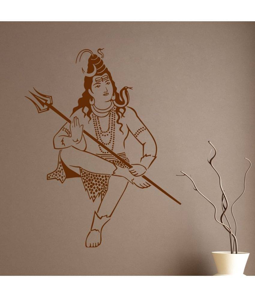     			Decor Villa Om shiv ji PVC Wall Stickers