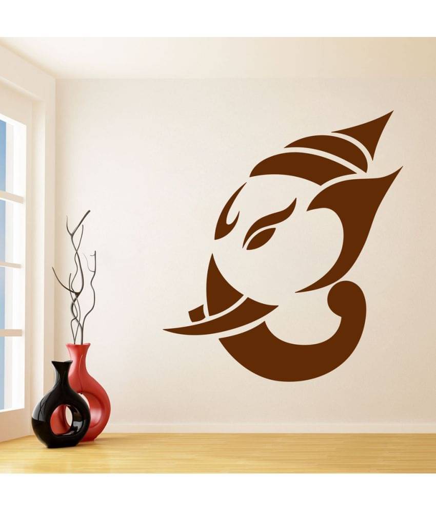 Decor Villa Face of Ganesha PVC Wall Stickers Decor Villa Face of Ganesha PVC Wall Stickers