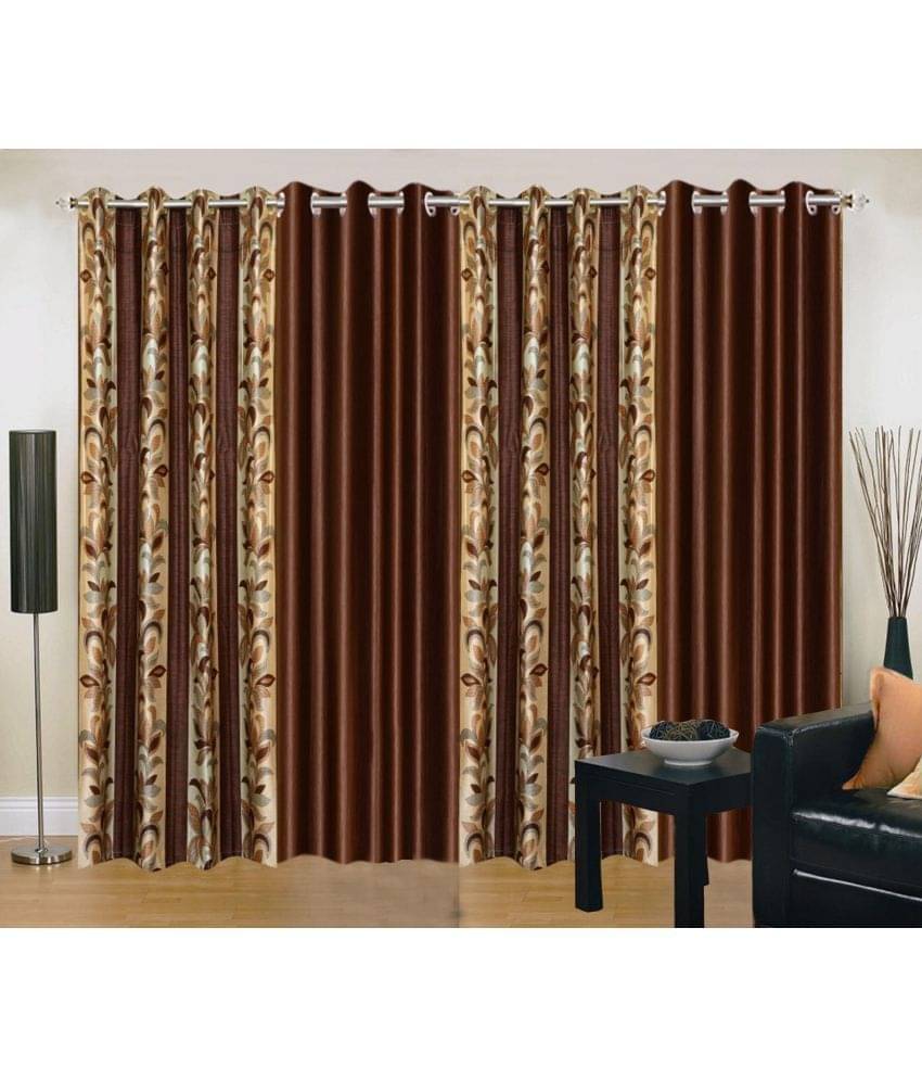 Stella Creations Set of 4 Window Eyelet Curtains Floral Multi Color Stella Creations Set of 4 Window Eyelet Curtains Floral Multi Color