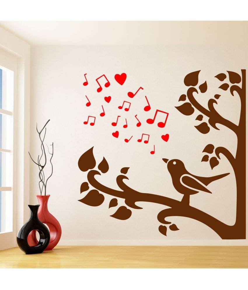 Decor Villa Bird Sing A Song PVC Wall Stickers Decor Villa Bird Sing A Song PVC Wall Stickers