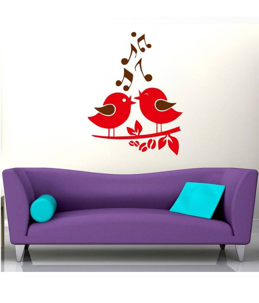 Decor Villa Singing Birds PVC Wall Stickers Decor Villa Singing Birds PVC Wall Stickers
